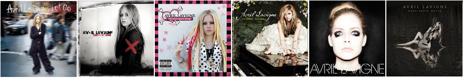 Images of Avril Lavigne albums covers